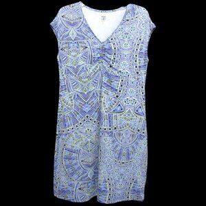 Title Nine Diamalete Stretch Dress Sz L Purple Zip Pocket Golf Pickleball Tennis